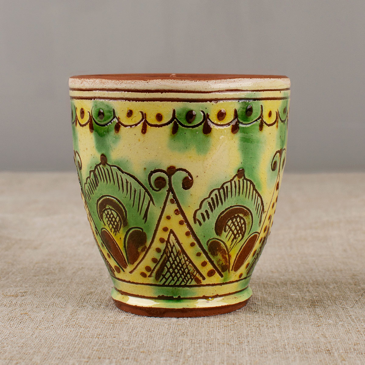 Cup in the style of Kosiv ceramics
