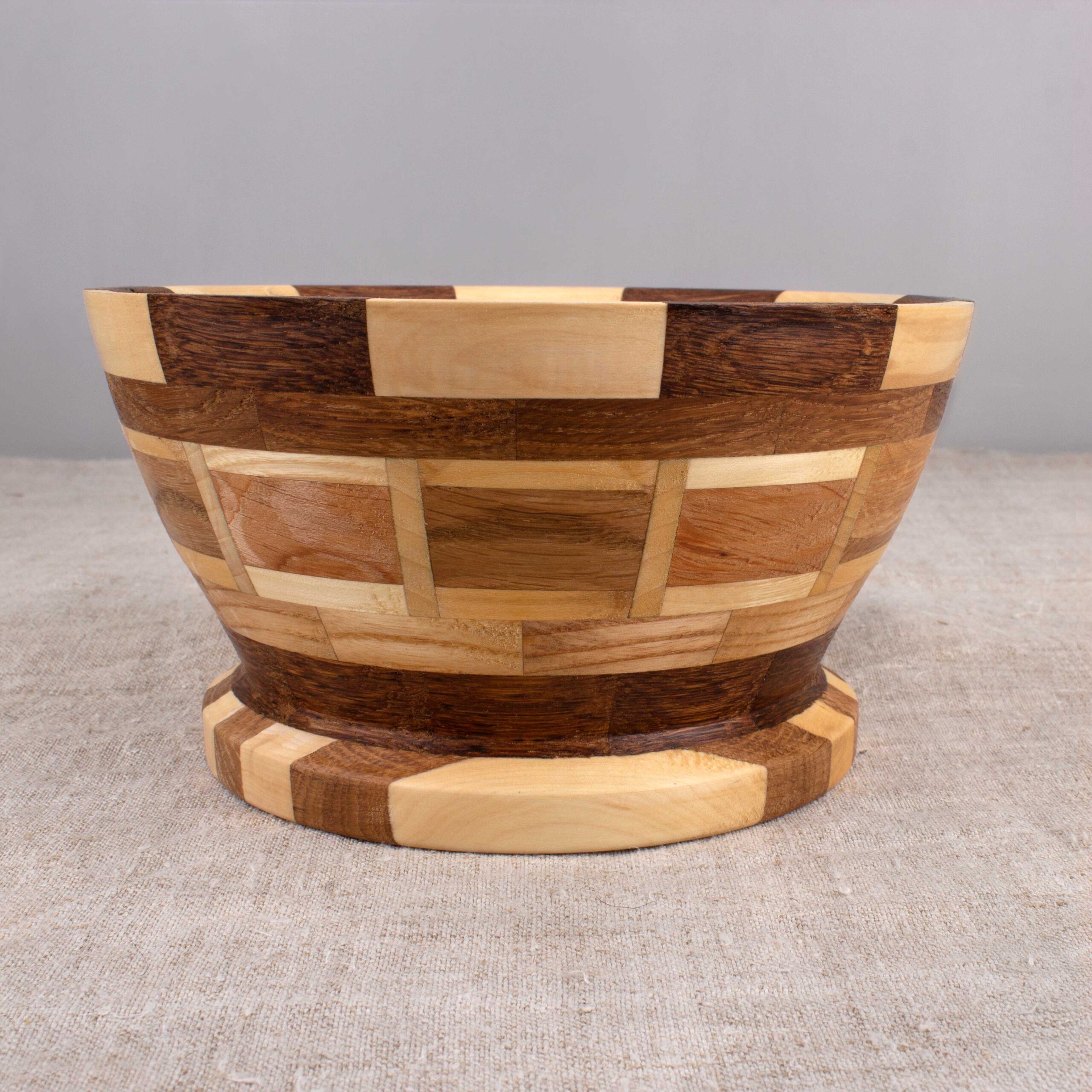 Segmented Wooden Bowl