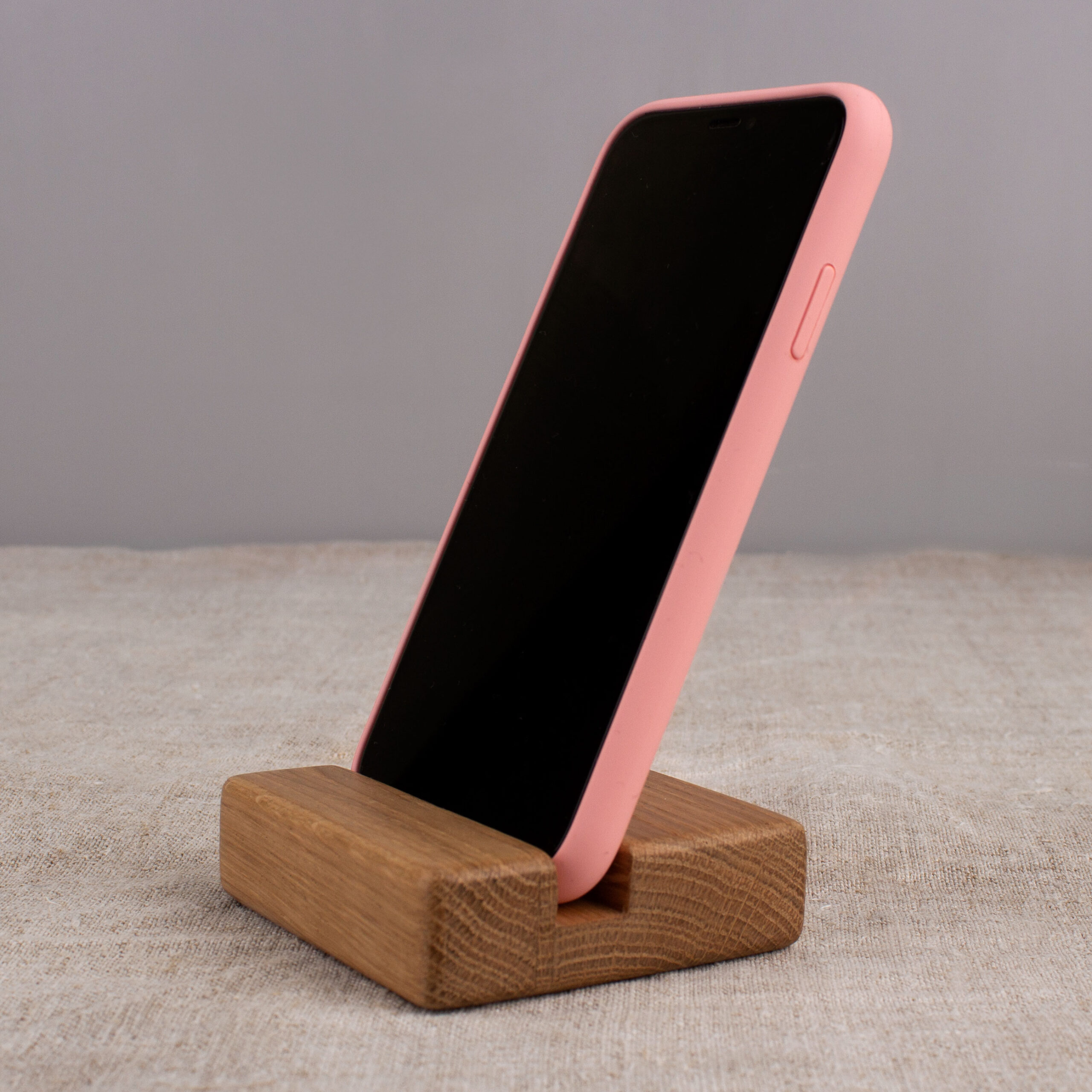 Wooden phone stand