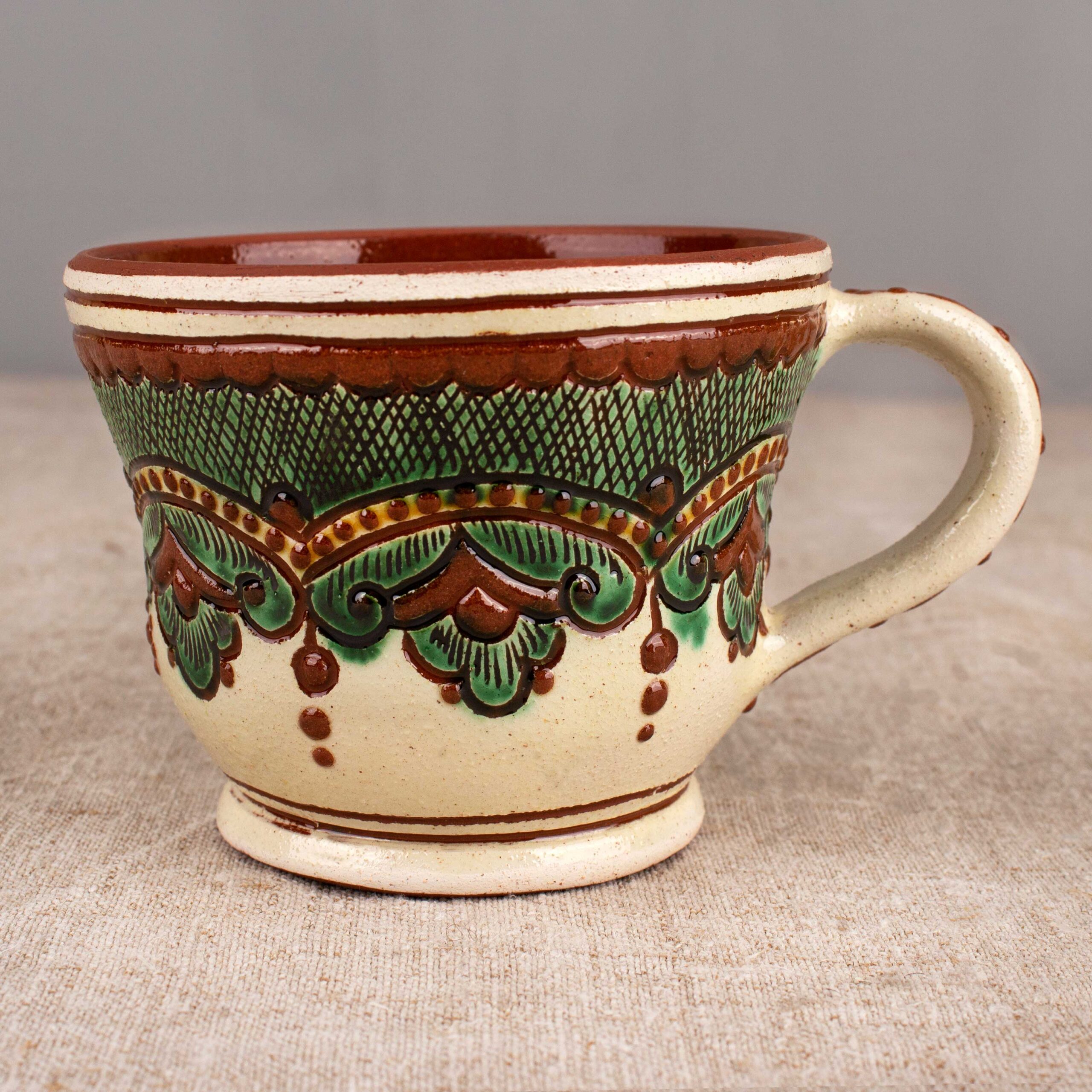 Kosiv‌ ‌Ceramics‌ Wide Cup,‌ ‌300 ‌ml‌ ‌