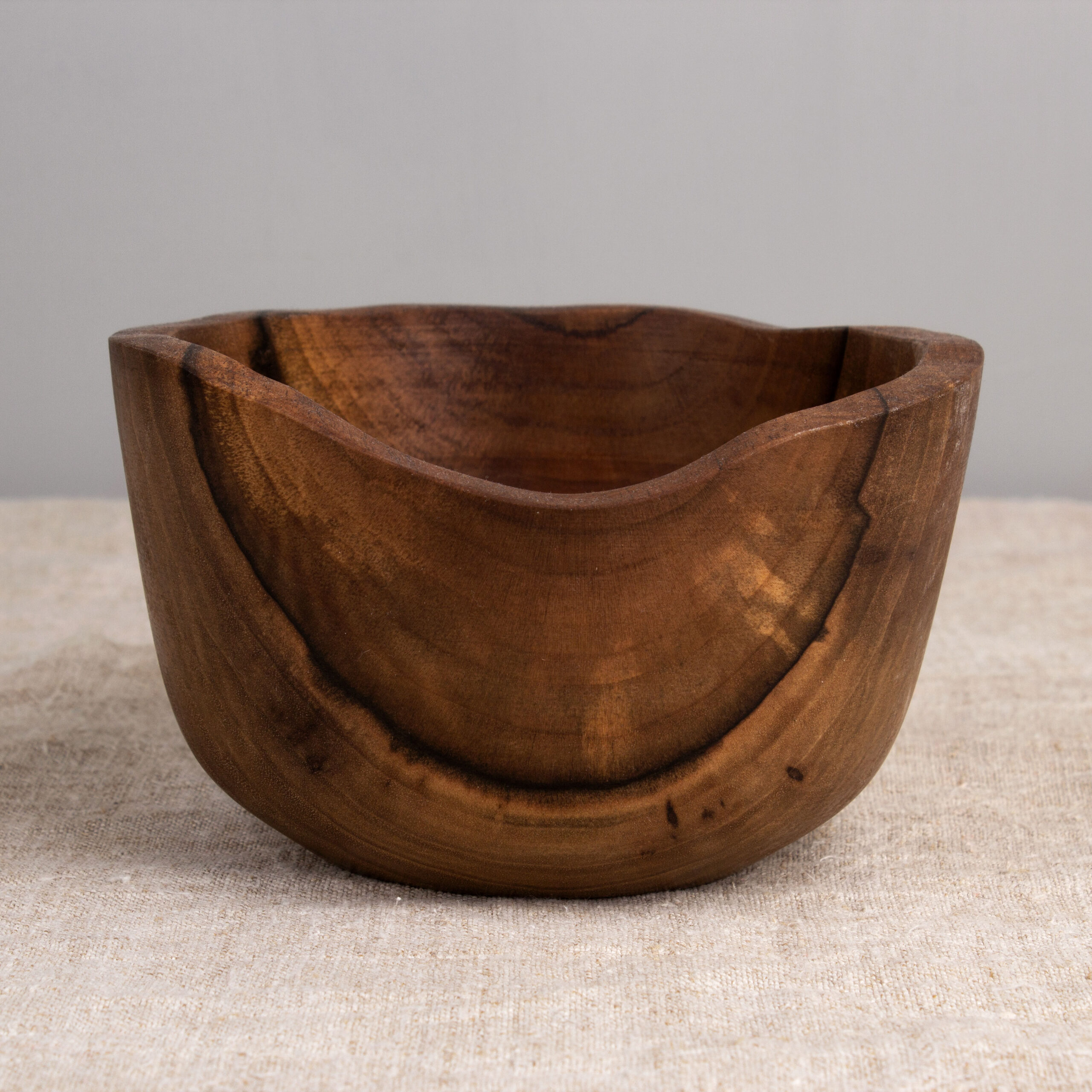 Deep Wooden bowl, Walnut