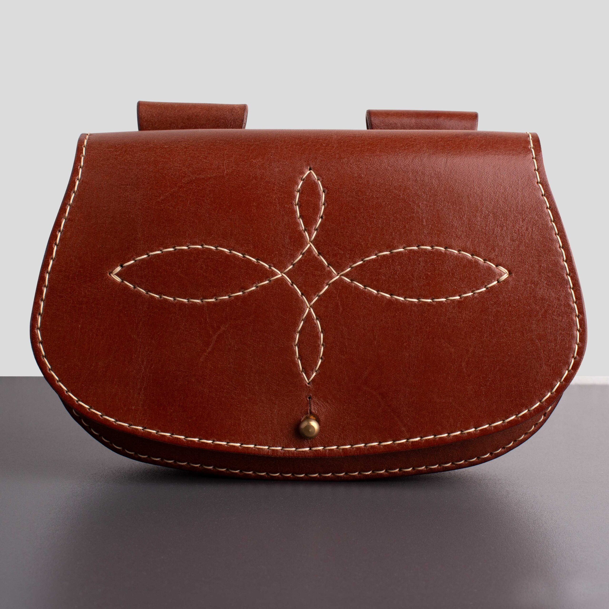 Brown Leather Belt Bag